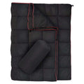 200x140cm Black Large Outdoor Camping Imitation Silk Cotton Wearable Warmth Blanket, Quilted Poncho Shawl Throw with Storage Bag, Lightweight Warm Camping Quilt for Camping Travel Home Use