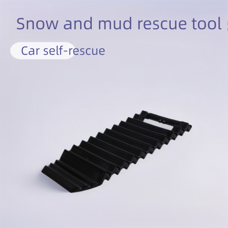 2-pack Portable Car Recovery Traction Board - Compact Snow Mud Sand Anti-Slip Mat with Handle - Emergency Tire Rescue Ramp, Multi-Purpose Snow Shovel for 4WD SUV Off-Road